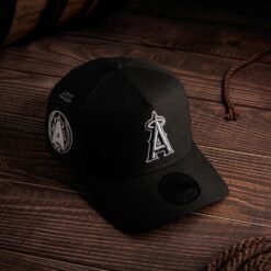 NEW ERA 9FORTY A-FRAME ANAHEIM ANGELS 25TH ANNIVERSARY BLACK / GREY UV SNAPBACK