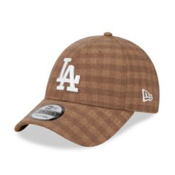 NEW ERA 9FORTY MLB LOS ANGELES DODGERS FLANNEL BROWN CAP