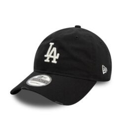 NEW ERA 9TWENTY MLB LOS ANGELES DODGERS DISTRESSED BLACK CAP