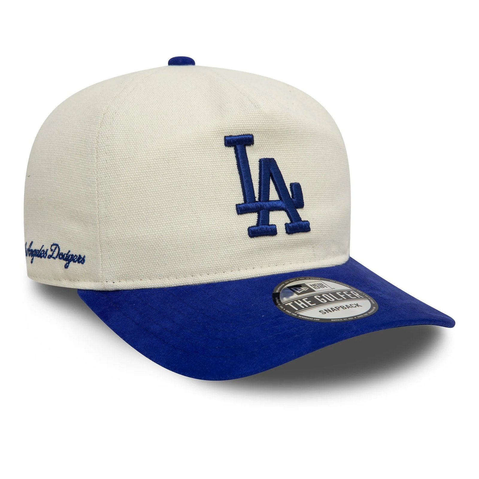 NEW ERA THE GOLFER SCRIPT PC MLB LOS ANGELES DODGERS TWO TONE SNAPBACK CAP