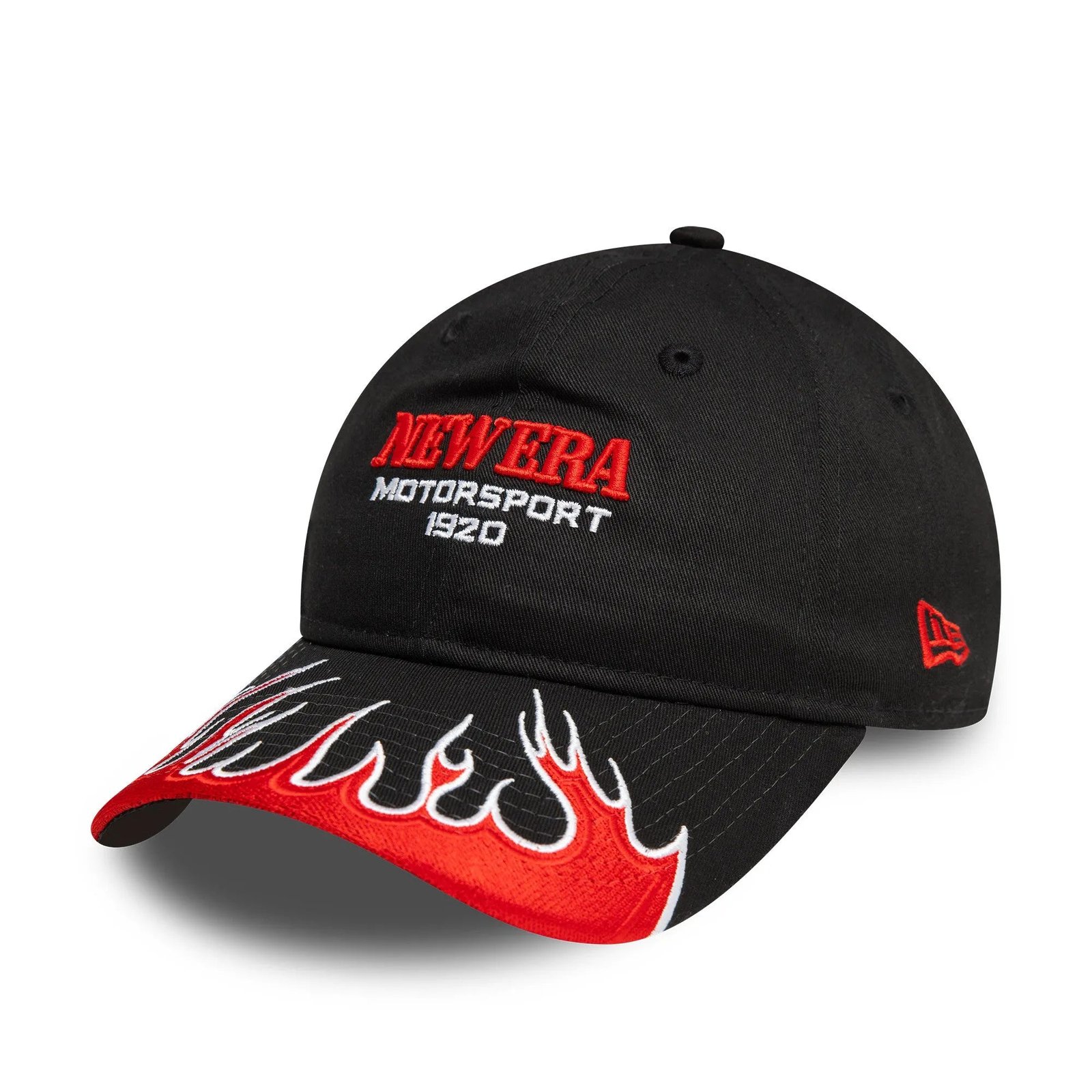 NEW ERA 9TWENTY WMNS NEW ERA MOTORSPORT FLAME VISOR BLACK CAP