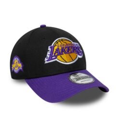 LOS ANGELES LAKERS NBA CAP BLACK PURPLE UV / NEW ERA 9FORTY