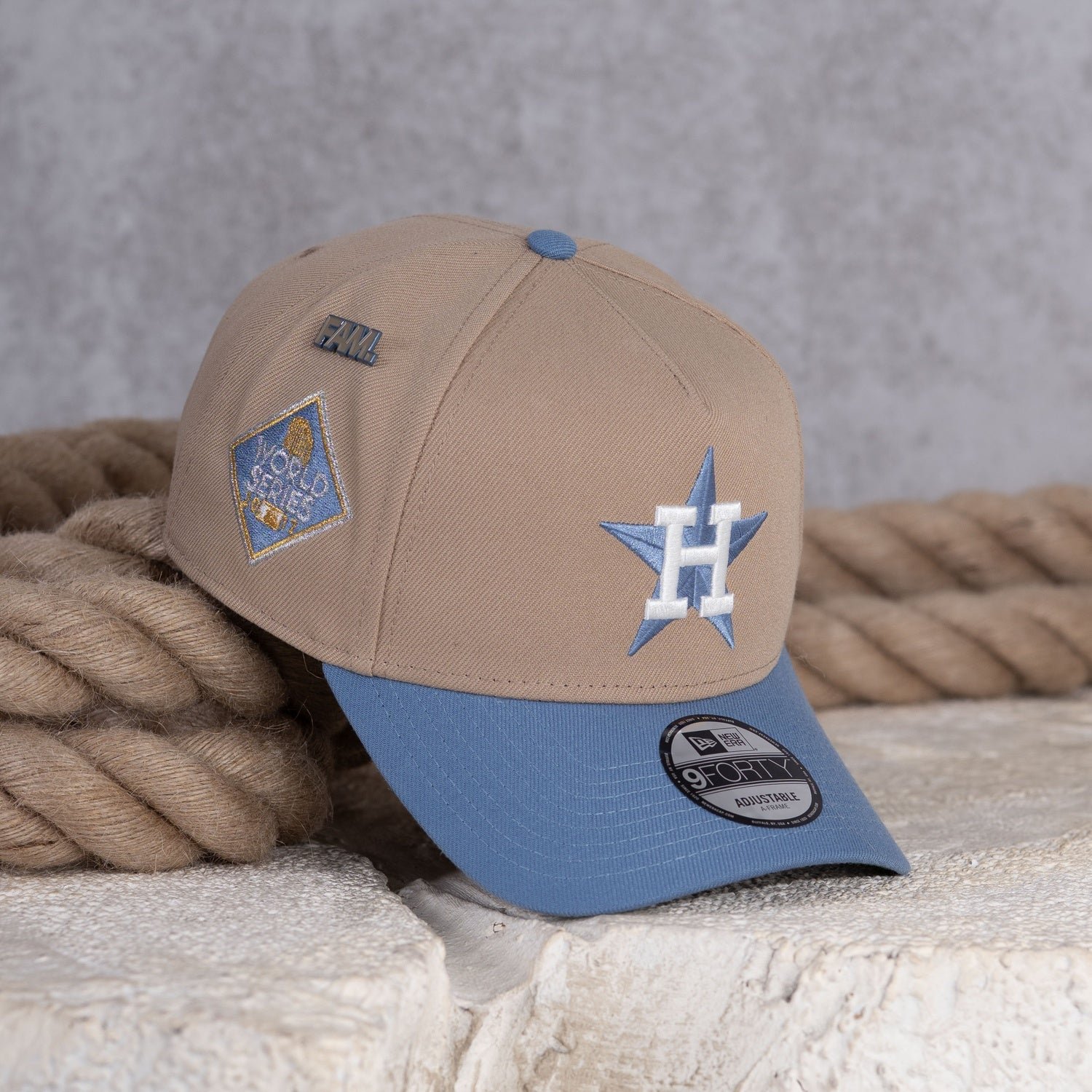 NEW ERA 9FORTY A-FRAME MLB HOUSTON ASTROS WORLD SERIES 2017 TWO TONE / KELLY GREEN UV SNAPBACK