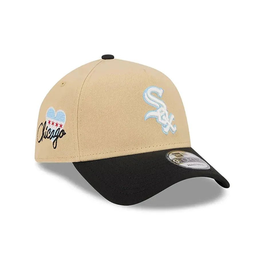 NEW ERA 9FORTY A-FRAME MLB CHICAGO WHITE SOX TWO TONE / BLACK UV SNAPBACK CAP