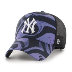 MLB NEW YORK YANKEES ENAMEL TWIST MESH '47 MVP DT PURPLE