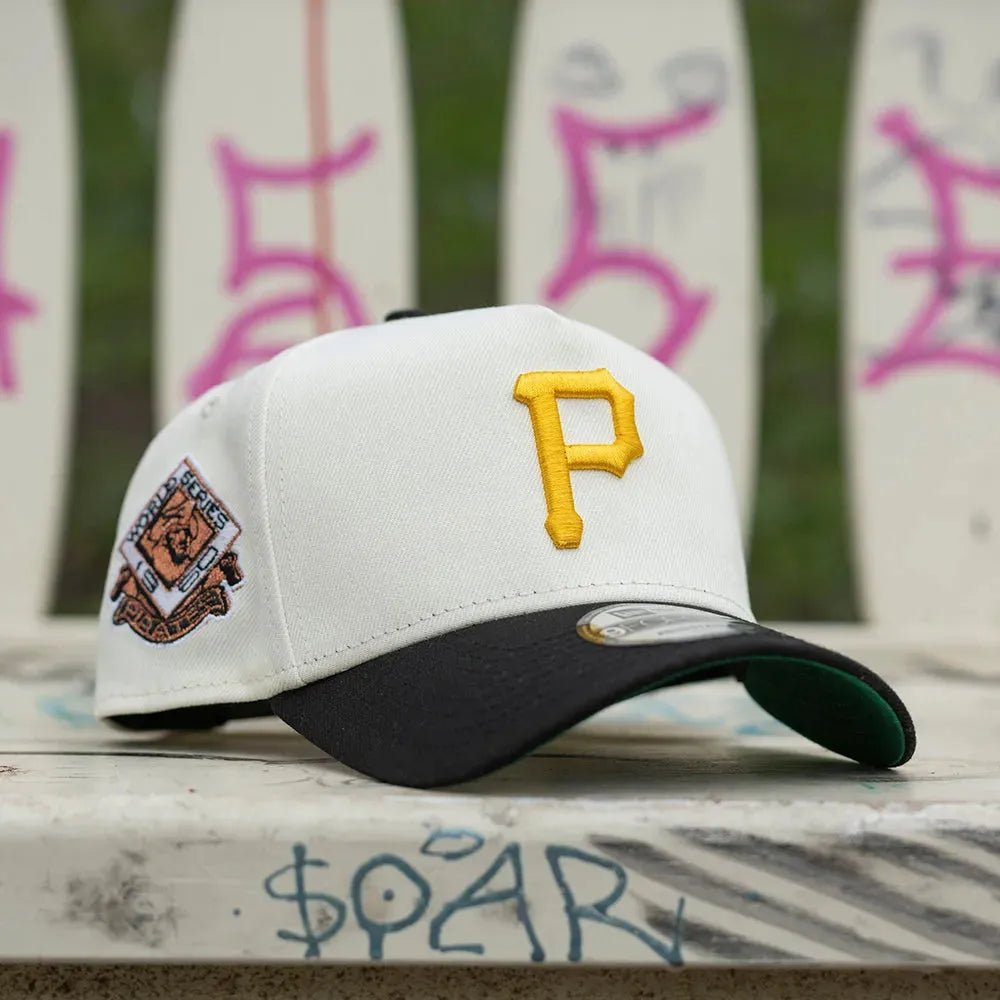NEW ERA 9FORTY A-FRAME MLB PITTSBURGH PIRATES WORLD SERIES 1960 TWO TONE / KELLY GREEN UV SNAPBACK