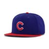 Chicago Cubs Dark Royal Blue Scarlet Cooperstown AC New Era 59Fifty Fitted