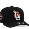 New Era Los Angeles Dodgers 40th Anniversary Fire Black Prime Edition 9Fifty A Frame Snapback Hat