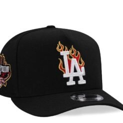 New Era Los Angeles Dodgers 40th Anniversary Fire Black Prime Edition 9Fifty A Frame Snapback Hat