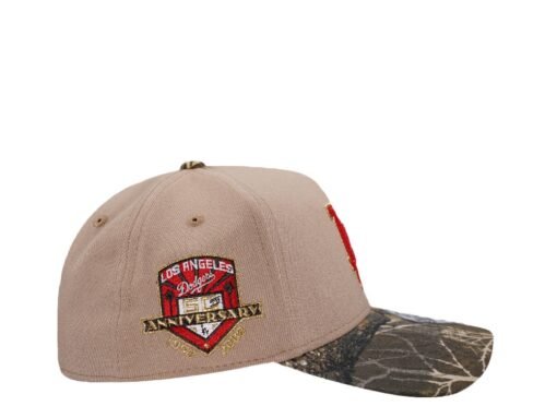 New Era Los Angeles Dodgers 50th Anniversary Camel Realtree Edition 9Forty A Frame Snapback Hat