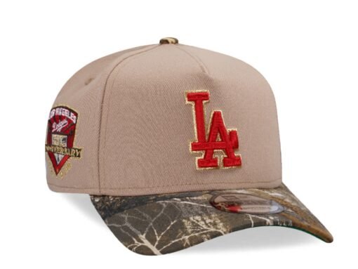 New Era Los Angeles Dodgers 50th Anniversary Camel Realtree Edition 9Forty A Frame Snapback Hat