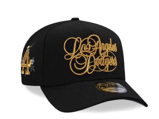 New Era Los Angeles Dodgers Black Gold Prime Edition 9Forty A Frame Snapback Hat