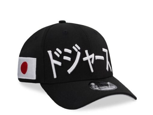 New Era Los Angeles Dodgers Kanji Japan Black Edition 39Thirty Stretch Hat