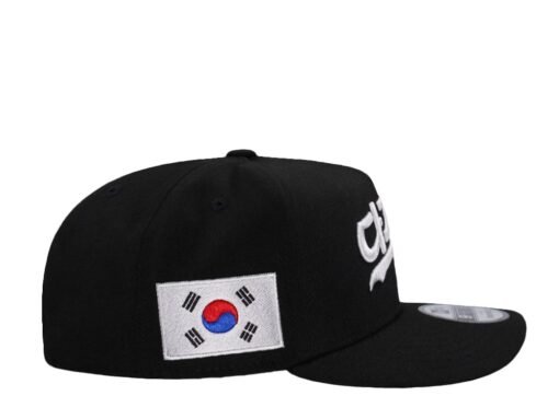 New Era Los Angeles Dodgers Korean Script Black Prime Edition 9Fifty A Frame Snapback Hat
