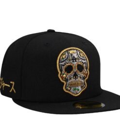 New Era Los Angeles Dodgers Metallic Skull Black Prime Edition 59Fifty Fitted Hat