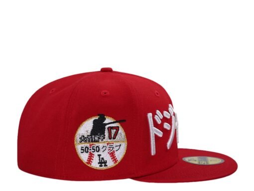 New Era Los Angeles Dodgers Ohtani Red Prime Edition 59Fifty Fitted Hat