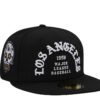 New Era Los Angeles Dodgers Skull Black Prime Edition 59Fifty Fitted Hat