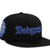 New Era Los Angeles Dodgers Skull Metallic Black Prime Edition 59Fifty Fitted Hat