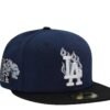 New Era Los Angeles Dodgers Tokyo Series 2025 Navy Flame Two Tone Edition 59Fifty Fitted Hat
