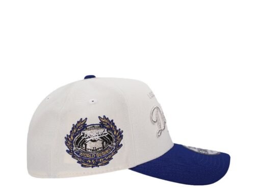 New Era Los Angeles Dodgers World Series 1955 Chrome Two Tone Edition 9Forty A Frame Snapback Hat