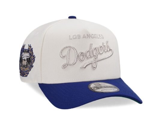 New Era Los Angeles Dodgers World Series 1955 Chrome Two Tone Edition 9Forty A Frame Snapback Hat