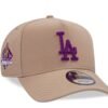 New Era Los Angeles Dodgers World Series 2024 Camel Grape Prime Edition 9Forty A Frame Snapback Hat