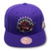 TORONTO RAPTORS (PURPLE) "FINALS PATCH" MITCHELL & NESS SNAPBACK (SKY BLUE BOTTOM)
